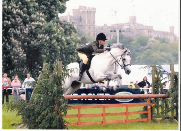 Jumping at Windsor Horse Show